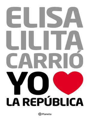 cover image of Yo amo a la república